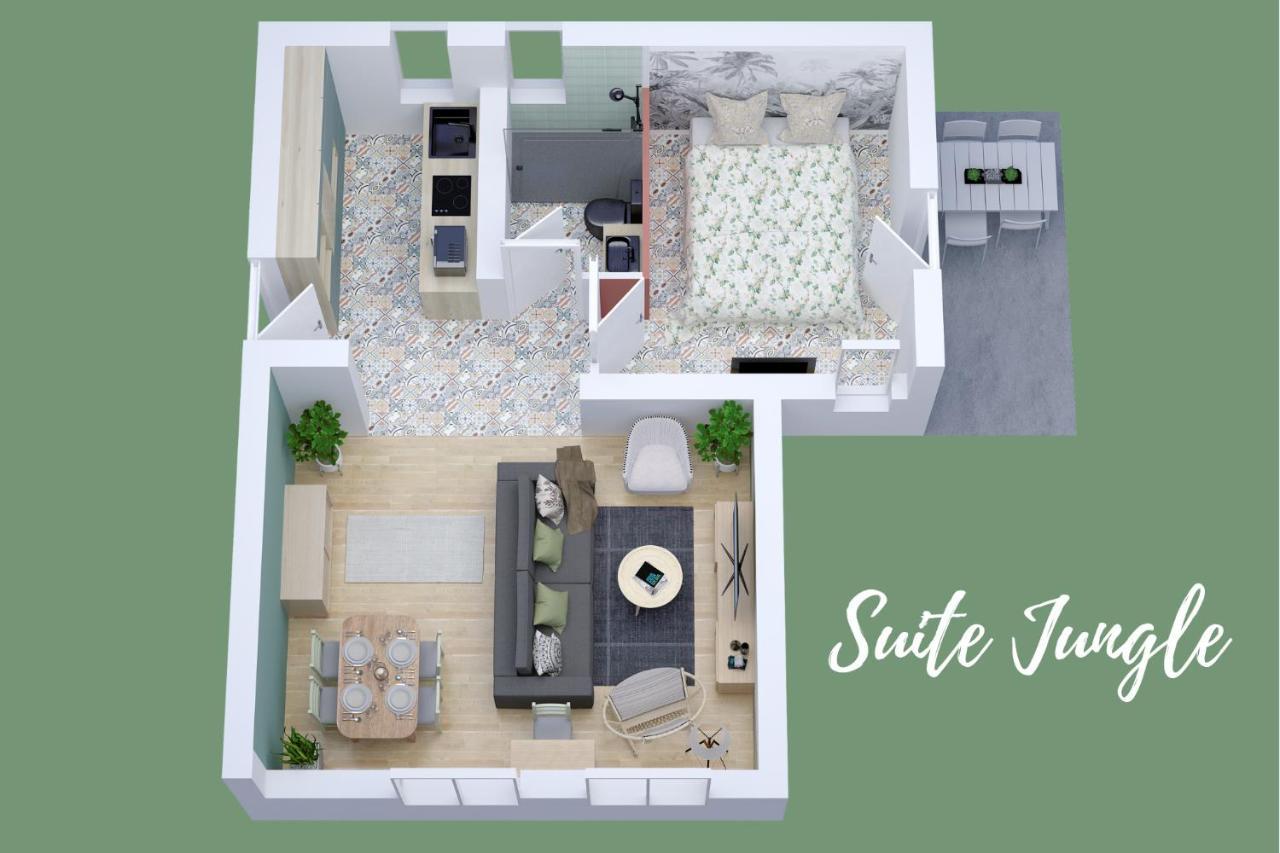Suite Jungle - Jardin, Netflix Et Parking - Le Manoir Aux Pommes Orbec المظهر الخارجي الصورة