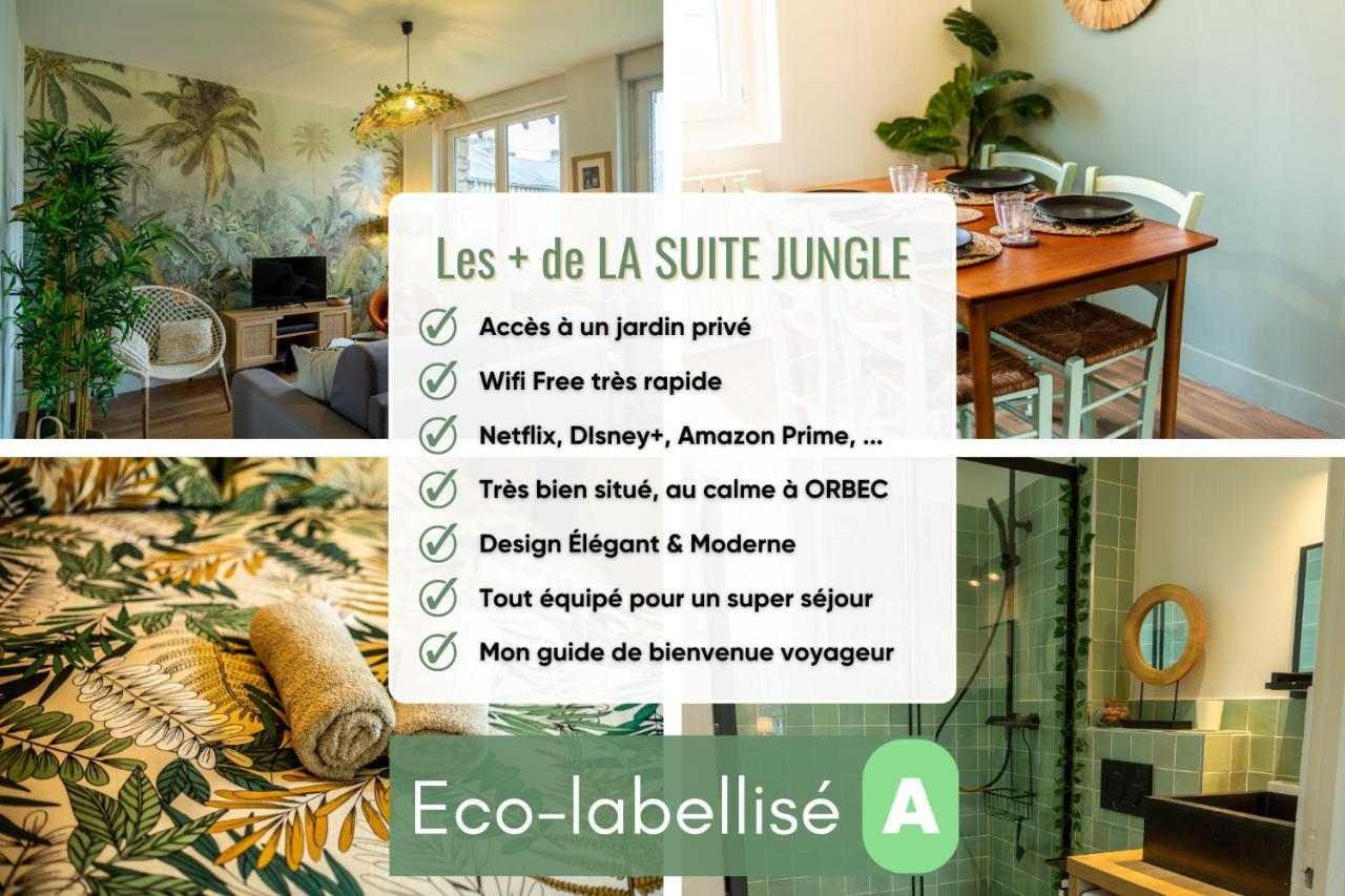 Suite Jungle - Jardin, Netflix Et Parking - Le Manoir Aux Pommes Orbec المظهر الخارجي الصورة