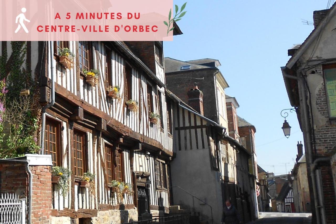 Suite Jungle - Jardin, Netflix Et Parking - Le Manoir Aux Pommes Orbec المظهر الخارجي الصورة